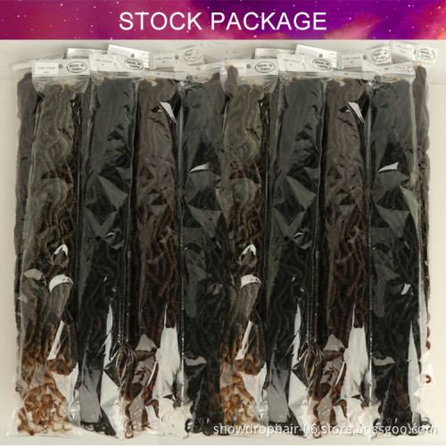 Julianna Crochet Braids Hair Goddess Faux Curly Wavy Tips Synthetic Braid Hair Goddess Locs